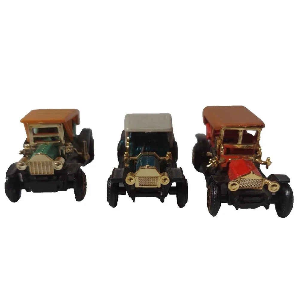 Mini Diecast Cars Lot of 3 Reader's Digest Ford Model T Pierce Arrow REO Vintage